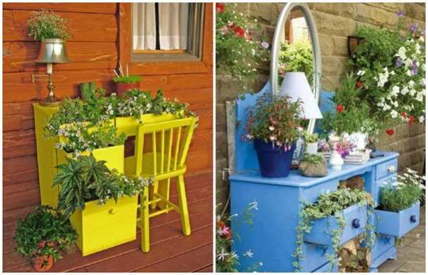 Что сделать из старых предметов на даче (видео)