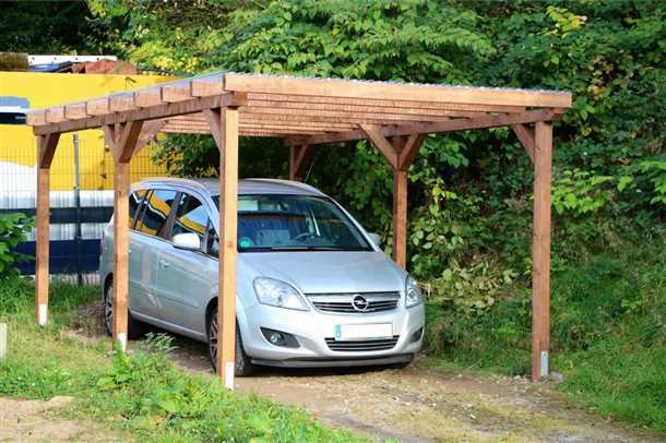 Навесы для авто по типу каркаса